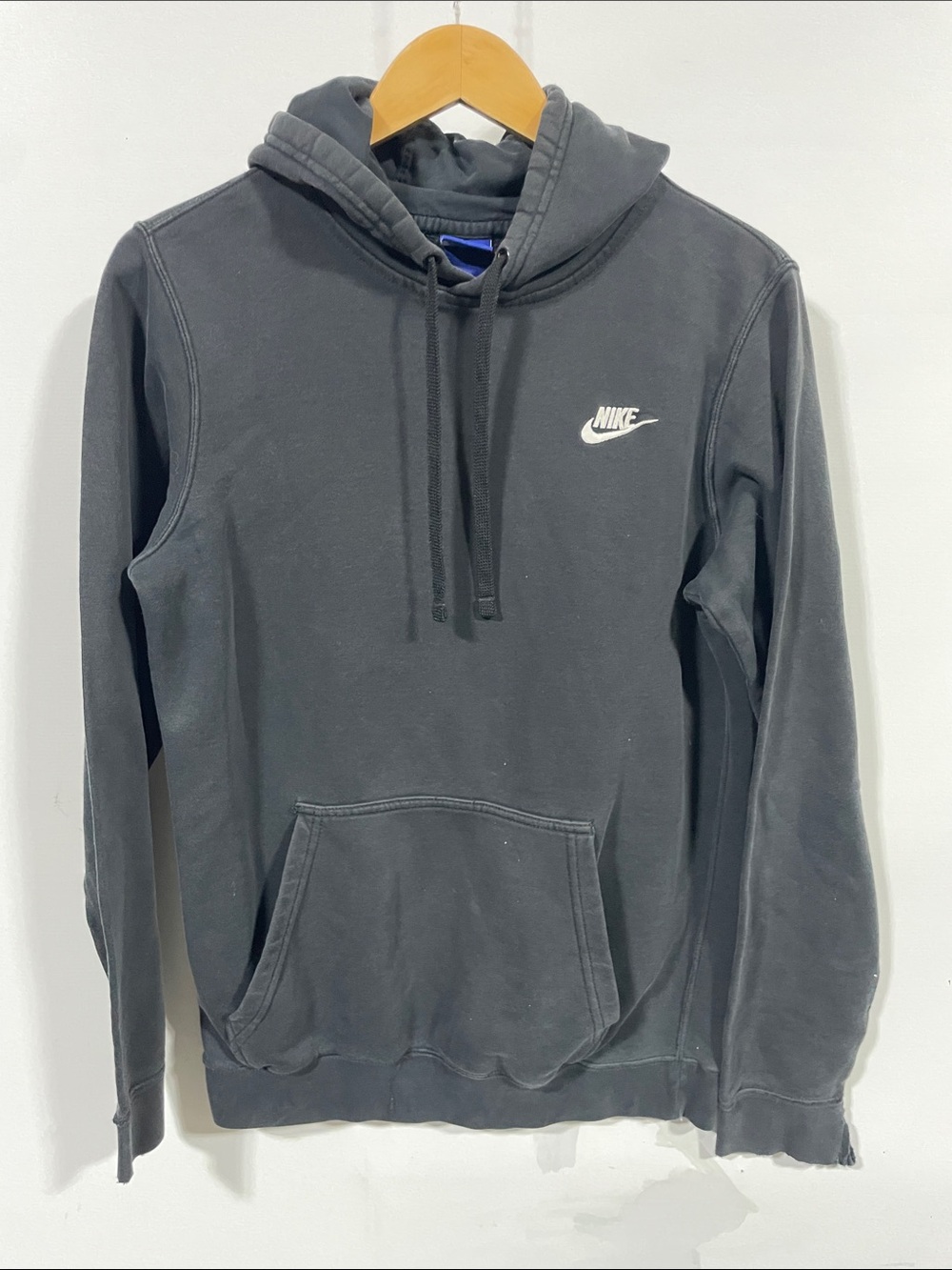 Nike Black Pullover Hoodie with White Swoosh